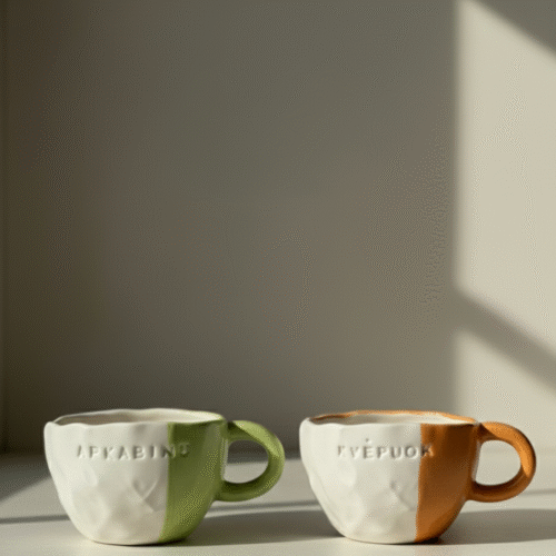 Keraminių puodelių rinkinys